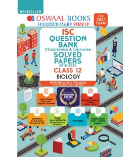 Oswaal ISC Question Bank Class 12 Biology Chapter Wise and Topic Wise | Latest Edition
